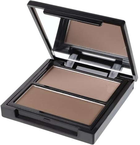 Palette de Poudre Illuminatrice Bicolore Visage, Poudre | Mélange Homogène, Application Lisse, Finition Maquillage Professionnel, Ultra Légère