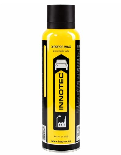 Innotec Xpress Wax 200 ml – Cera rapida spruzzabile per tutte le superfici lucide, fornisce una lucentezza profonda senza striature e una protezione duratura su carrozzeria, barche, moto e superfici