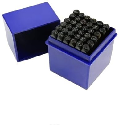 Generisch 36 Stück Schlagbuchstaben Stanz-Kit für Metall und Leder, Leder Prägen Stempel Set 6mm, Leder Stanzwerkzeuge für DIY Muster Handmade Werkzeug