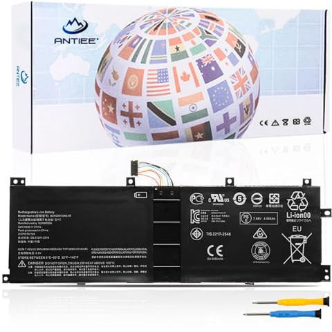 ANTIEE BSNO4170A5-AT 5B10L68713 Laptop Batería para Lenovo Ideapad Miix 510-12ISK 80U1 510-12IKB 80XE 520-12IKB 20M3 20M4 81CG, Miix 5 Pro 510-12 Series LH5B10L67278 BSNO4170A5-LH 7.68V 39Wh 5110mAh | 510-12IKB 520-12IKB Ideapad Miix 5 Pro 510-12 Laptop battery LH5B10L67278 BSNO4170A5-LH 5B10L68713 7.68V 39Wh 5110mAh