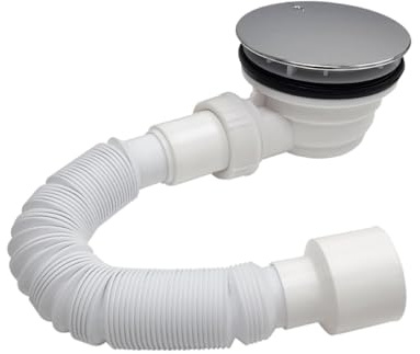 Aloni Duschsiphon Duschwannenablauf Ablaufgarnitur Ø90mm mit 40/50 Adapter