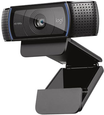 Logitech C920x HD Pro PC Webcam, Full HD 1080p/30fps Video, Clear Audio, HD Light Correction, Works with Microsoft Teams, Google Meet, Zoom, Nintendo Switch 2’s new GameChat Mode, Mac/Tablet- Black