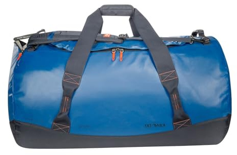 Tatonka Reisetasche Barrel XXL (130 Liter) - Wasserfeste Tasche aus LKW-Plane mit Rucksackfunktion und großer Reißverschluss-Öffnung - 130l Rucksacktasche - robust und pflegeleicht (Blue)