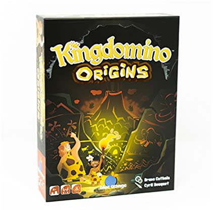 Blue Orange - Kingdomino Origins- Jeu de Société et de Réflexion -Prix de l'Année - Domino Cro-Magnon - Tuiles - À partir de 8 Ans