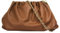 Cluty Umhängetasche echt Leder Damen | Made in Italy, Slouchy Bag, Handtasche aus Rindleder, Clutch im Knautsch-Look, elegante Abendtasche, abnehmbarer Riemen | 021204