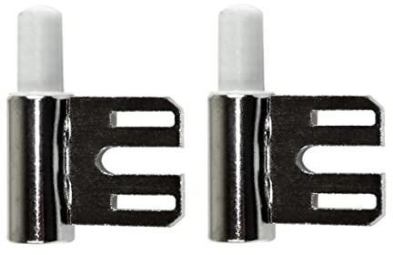 SN-TEC Türband Rahmenteil V 8100 WF für Stahlzarge, mit Gleitlager, Rolle 15mm, Dorn 10mm, vernickelt (2 Stück)