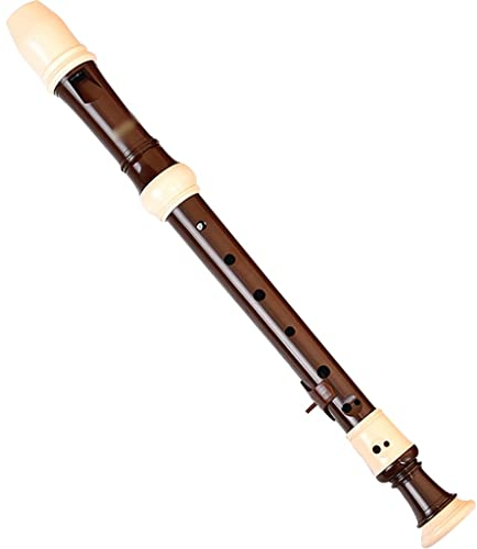 Blockflöte Britische Tonart C Sopranblockflöte, Professionelle Barocke Blockflöten, Das Team Verwendet Flöte Instrument, Mit Aufbewahrungsbeutel + Reinigungsstäbchen (Color : Brown, Size : Baroque)