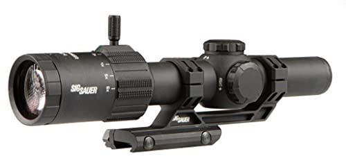 Sig Sauer Tango MSR 1-6x24mm Illuminated MSR-BDC6 SFP Black Riflescope w/Alpha-MSR Cantilevered Black Mount SOT61000