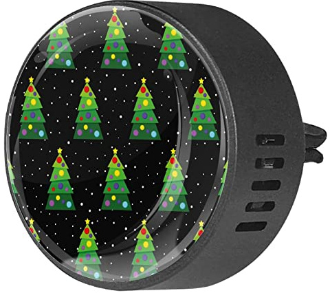 Timmershabi Green Christmas Trees 2PCS Custom Car Aromatherapy Air Freshener Diffuser Car Fragrance Diffuser Locket Car Diffuser Vent Clip Apply for Car, Office, Kitchen