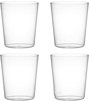 luckxuan Vasos/Vasos de Agua 4 PCS Gafas for Beber Hogar 380ml Whisky Jugo de Vidrio Gafas de Vidrio de cóctel Grande for restaurantes, Bares, Fiestas Copas de Agua