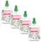 Air Wick Active Fresh – Wasserbasierter, automatischer Lufterfrischer – Raumduft Jasminblüte – 4 x 228 ml Nachfüller