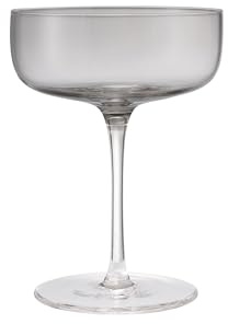 blomus Sektschalen Set FUUMI | 4er Set mundgeblasene Sektschalen | 220 ml | Farbe Smoke