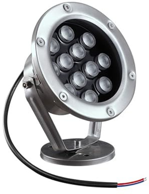 tyfuture Faretti Sommergibili Luci Dello Stagno IP68 Impermeabile Bassa Tensione AC12/24V Sott'acqua LED Luci Piscina per Esterni Giardino Piscina Illuminazione Del Paesaggio (Color : Warm White, Si