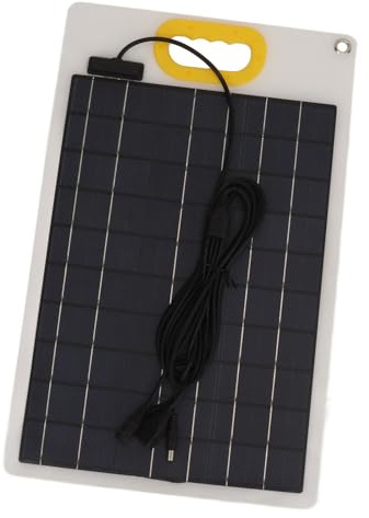 Panneau Solaire Portable 100 W, Chargeur de Panneau Solaire 100 W Efficace DC 12 V 24 V 5 A pour Appareils Photo, Randonnée, Téléphones Portables, Camping