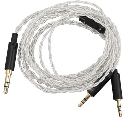 VBESTLIFE Kopfhörer-Upgrade-Kabel, 3,5 Mm auf Dual 2,5 Mm Loses Ersatz-Kopfhörer-Soundkabel für HE400S, HE-400I, HE560, HE-350, HE1000, HE1000 V2, für