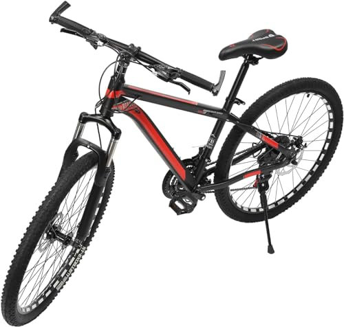 26 Zoll Mountainbike, 21 Gang Fahrrad mit Scheibenbremsen MTB für Mädchen Jungen Herren und Damen