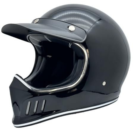Herausnehmbares Futter Off-Road Vollvisierhelm für Motorradhelm Full Face All-Season Full Face Flip Up Motorradhelm ECE 2205 UK Road Legal Collision Avoidance Motorradhelm Herren