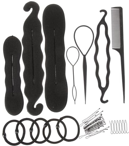 Set 79 Strumenti per Intrecciare i Creatore Chignon e Compatto Accessori per Acconciature per Donne e Ragazze Facile Usare per