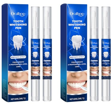 Zähne Aufhellen, Bleaching Zähne, Zahnaufhellung Stift, Teeth Whitening Pen, Zahnbleaching Gel, Zahnaufhellung Bleaching, Zahn Bleaching Aufhellung, Zahnweiss Stift, Weiße Zähne, 3ml (4Stück)