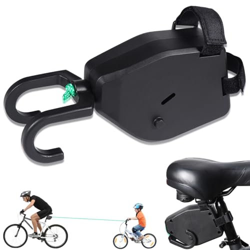 Corda di Traino per Biciclette Bambini, 2.5M Fune da Traino Bambini Portatile, Sistema di Traino, Retrattile Corda di Cintura Trazione Della Bicicletta per Bambino Universale per E-Bike, MTB