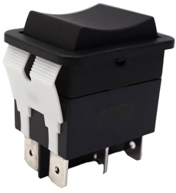 HY12-9-3 Interrupteur à bascule 6 broches 125/250 V 20 A/2 CV pour appareils électriques et outils électriques industriels