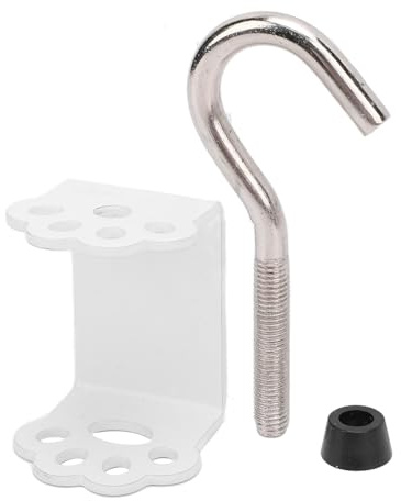 aqxreight Skrivbordsmonterad Väskhållare Cat Claw Formed Rostfritt Stål Clamp On Backpack Hängare för Nycklar Hörlurar Kablar Vit Det Förtjusande Krok Till Rymden Design Söt Design Charmskåran (Vit)