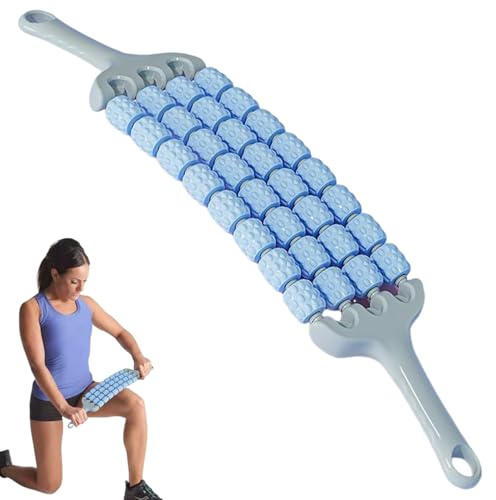 Massagerulle för ben - 19 massagerulle | PP-plastträningsverktyg – halkfri justerbar rulle för ben, rygg, kropp, lår, vader,