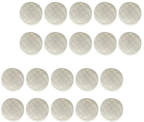 PERSELOSO 20 Pezzi Coppette Assorbilatte Riutilizzabili in Cotone Lavabile Protezione Anti-perdite per Allattamento e Shower