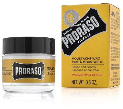 Proraso Wood E Spice Cire à Moustache 15 ml - Lot de 3