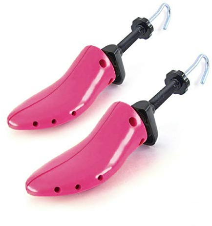 Cutehome Pair of Ladies Shoe Stretchers, Two-Way Shoe Stretcher,Expands Length and Width of Tight Feetwear (Red)