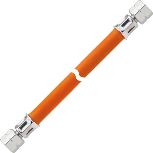 GOK Tuyau de gaz 150 cm - Tuyau de camping - 2 filetages à gauche de 1/4 jusqu'à -30 °C - Propane