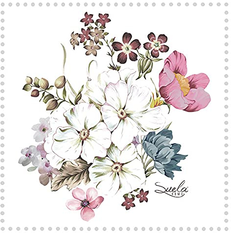 20 Servietten Handverlesene Blumen | Frühling | Sommer | Tischdeko 33x33cm