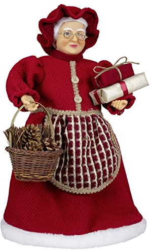 Christmas Paradise stehende Weihnachtsfrau Ida Dekofigur Mrs. Santa Rot 45cm