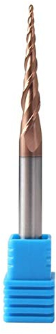 NUJA-Tools, 1pc Konische Kugelfräser HRC60 Tungsten VHM-CNC-Fräser Bit Holz Spanabhebegerät 3.175mm 4mm 6mm 8mm (Größe : R1X15XD3.175X38L)