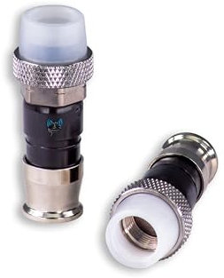 SatelliteSale Indoor/Outdoor Coaxial F-Type Fittings Weather-Seal Connectors for RG-59 Coax Cables Pack of 10 Pcs