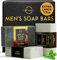 O Naturals Bar Soap for Men (Pack of 3) - Natural and Organic Men's Soap Bars - Exfoliating to the Body - African, Cedarwood, Mint