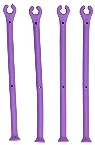 Tiiyee Dishwasher Wine Glass Holder, Silicone Attachment Stemware Saver Rack Bendable Flexible Adjust Washing Assistant for Home Bar Champagne Tether Protector Purple Glasses Tips Breakage Scratches