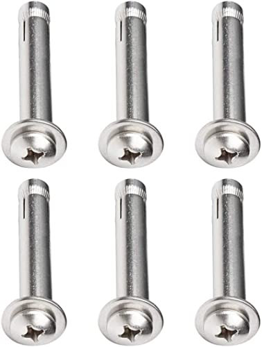 Expansionsschraube, Edelstahl-Expansionsbolzen, Schrauben, Schrauben, 6 Stück Expansionsschraubenbolzen M8 x 50/60/70/80/100 mm – Edelstahl-Flachkopf-Kreuzexpansionsschraubenhülse Ankerbolzen Schwer