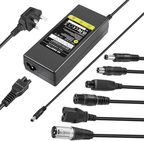 LabTEC 42V 2A Mobility Scooter Electric Bike Battery Charger for 36V 10S Li-on Battery E-bike Hoverboard Power Supply 7 in 1 Charger