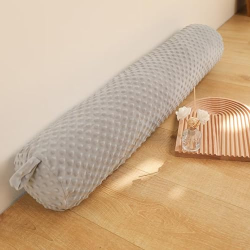 Eoieov Long Bolster Body Pillow with Removable Washable Cover 59IN Roll Large Bolsters Body Pillows for Side Sleeper Back, Neck, Leg, Cervical Hugging Sleeping,Grey