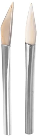 DIYEAH 2 Piezas Cuchillo Para Pulir Bruñidor De Piedra De Ágata Herramienta Para Bruñir Ágata Bruñidor De Ágata Natural Bruñidor De Ágata Para Pulir Accesorios Joyas Acero Inoxidable