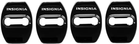 KENANS 4 Pack Car Door Lock Cover for Opel Insignia Vauxhall 2017-2020, Stainless Steel, Black, Polished Stainless Steel Finish