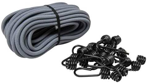 WERKA PRO Lot de Rouleau tendeur 10 m, Ø 8 mm avec 20 Crochets