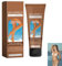 Mikabila (02)100g Selbstbräunungs Selbstbräunungscreme,Selbstbräuner für Gesicht und Körper,Intensive Tanning Luxe Gel,Self Tanner Selbstbräunungslotion Bronze Auto Sun Tan Creme Dark Brown