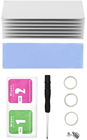 Vdaxvme Dissipatore di calore Dissipazione Radiatore in Alluminio per M.2 NGFF Dissipatore di Calore di Raffreddamento Pad Termici di Calore per M.2 NGFF 2280 PCIE NVME