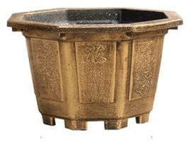 JHHNCVBC Jardinières d'extérieur en résine épaisse de Grande Taille, Pot de Fleurs octogonal pour Plantes Vertes, Pot de Fleurs pour Balcon, orchidée, Pot Succulent, Pots de Plantation
