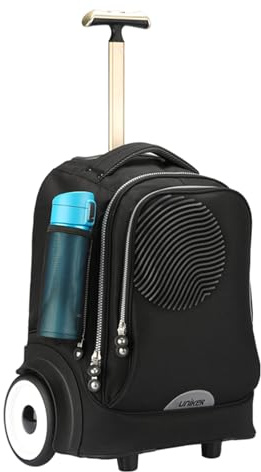 UNIKER Laptoptasche mit Rollen für 15,6 Zoll Laptops, Krankenschwestertasche auf Rädern, T5 (T5 - Fingerabdruck)
