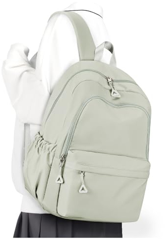 winspansy Schulrucksack Teenager Mädchen Jungen Schultasche Leichter Rucksack Schule Herren Damen Aesthetic Wasserdicht School Bag Backpack Laptop Rucksäcke Casual Daypacks -Hellgrün
