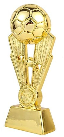 Toddmomy Trophée De Football Résine Récompense Équipe Jouet avec Base pour École Bureau Maternelle
