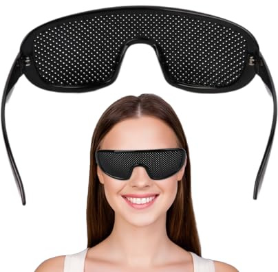 Gafas estenopeicas para visión, gafas de visión ajustables, marco ligero, correctivas, para mujeres y hombres, estudio diario, trabajo, visualización al aire libre, hogar, lectura en interiores